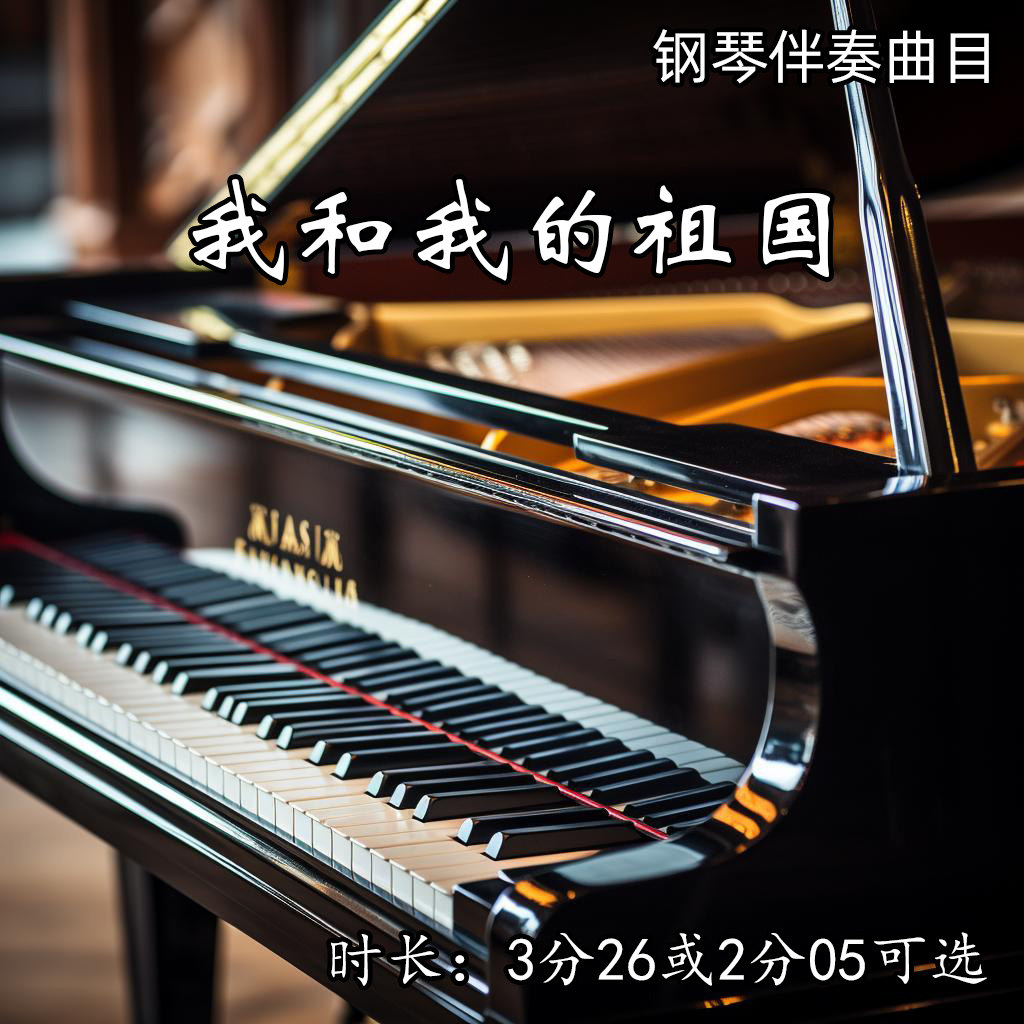 《我和我的祖国》钢琴伴奏音乐 纯钢琴 艺考联考高考声乐mp3音频