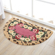 美心花朵半圆地垫卧室浴室门垫进门脚垫卫生间门口吸水防滑垫子