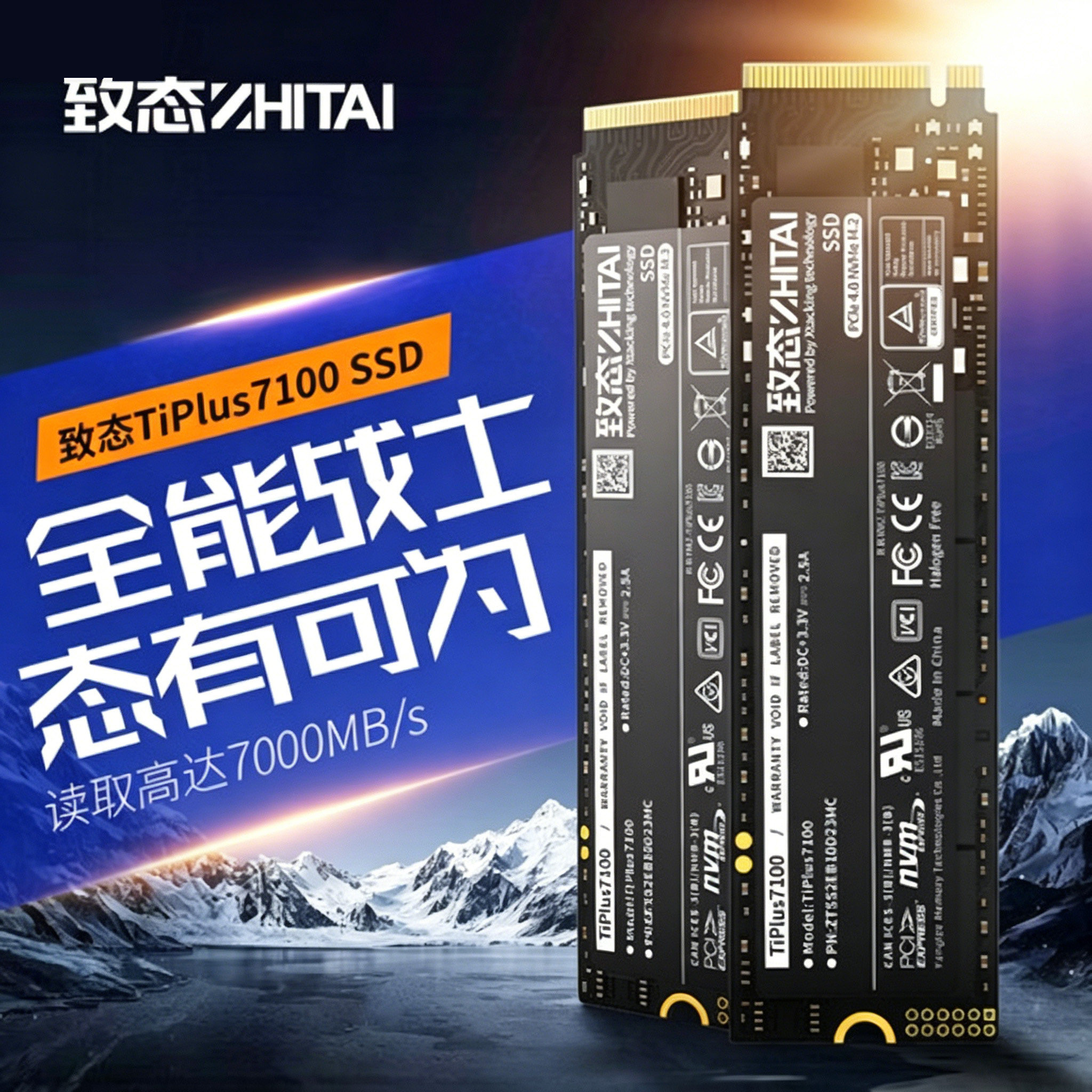 致态Ti600 /7100 1TB固态硬盘PCIe4.0 NVMe原厂颗粒五年质保