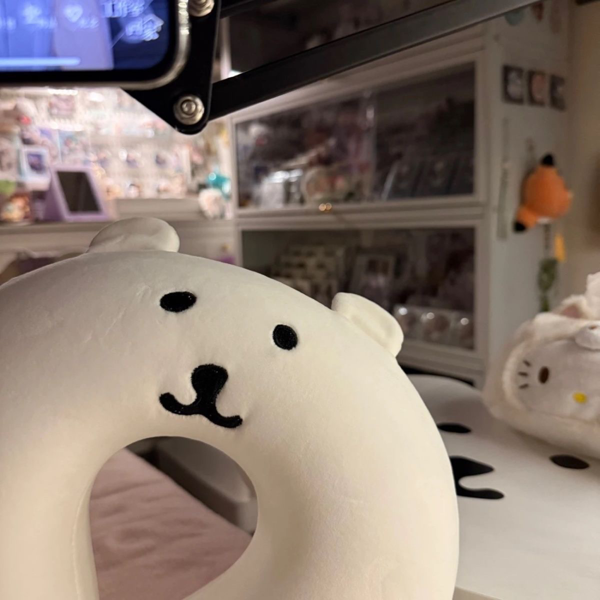 自嘲熊记忆棉U型枕可爱护颈午睡枕u形枕头飞机旅行睡觉毛绒玩具女