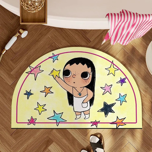 yuy玉网红可爱卫生间吸水垫软硅藻泥洗手间厕所门口防滑耐脏脚垫