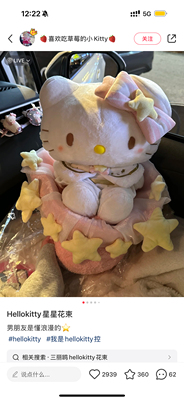 情人节HelloKitty凯蒂猫玩偶花束生日礼物女生送女友女孩闺蜜儿童