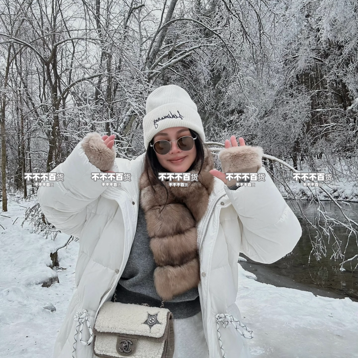 新款仿紫貂围巾女保暖气质高奢冬季百搭加厚领子环保毛围脖韩版