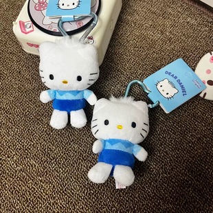 日系可爱丹尼尔爱心扣KT包包小挂件可爱书包挂饰女生毛绒公仔玩偶