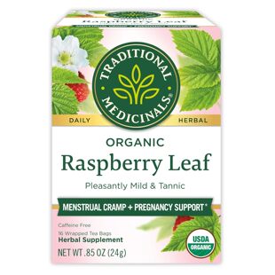 美国洛杉矶直邮Traditional Medicinals有机覆盆子叶草本茶缓经痛