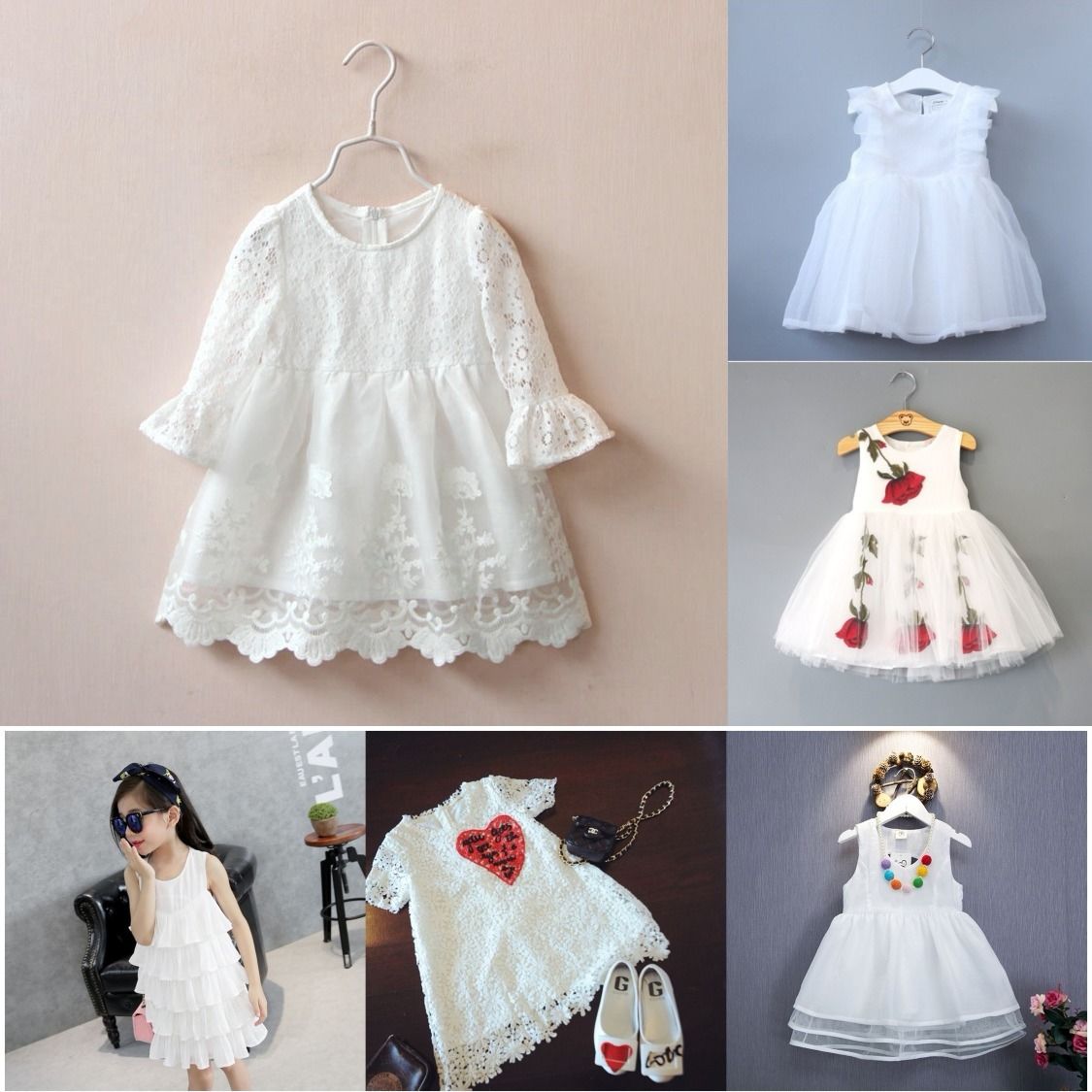 girl Lace Dress Korean Edition Maxi dress new pattern Children's clothing Summer wear spring and autumn Long sleeve Suspender skirt Little Girlin the Children/Baby/Family fitted , Set  category - from Buy2taobao.com to provide professional Taobao agent buy service