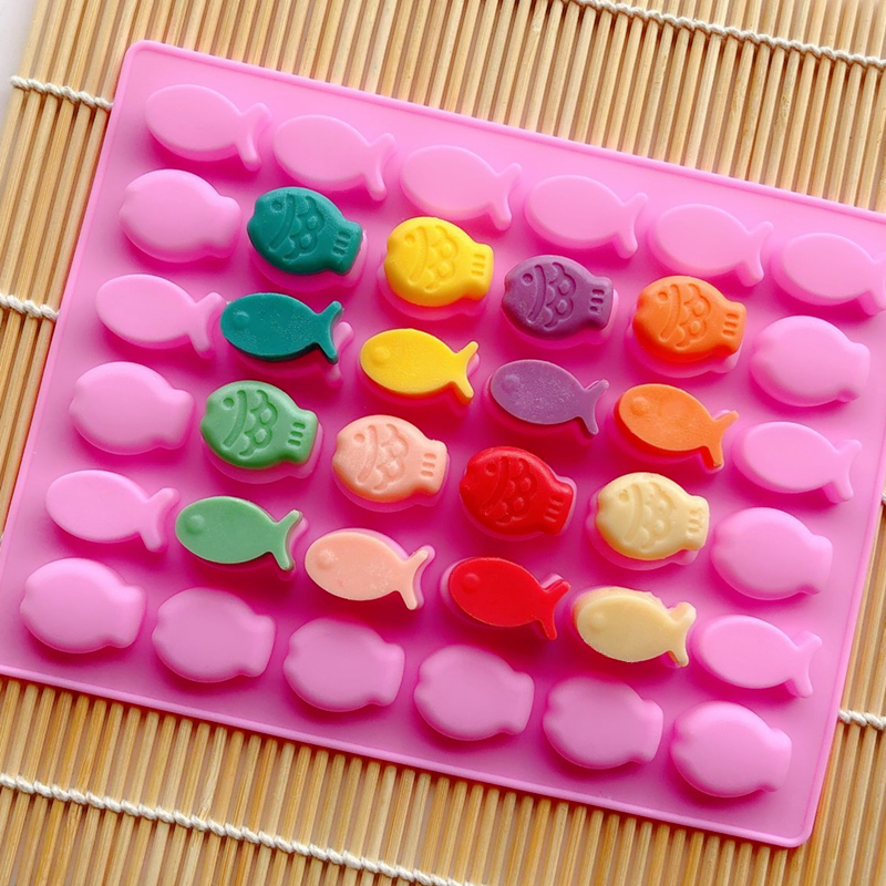 食品级硅胶模具鲤鱼巧克力耐高温