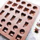 多款 30连多种图形巧克力硅胶磨具 DIY巧克力模具 硅胶蛋糕模 包邮