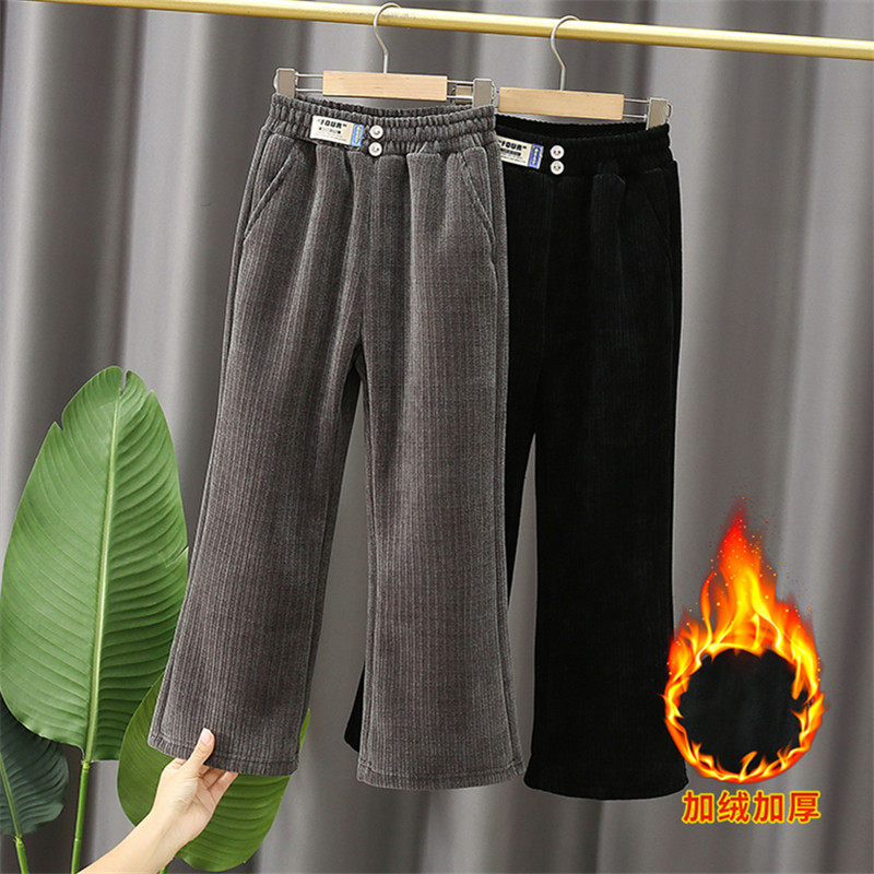 阔腿裤雪尼尔加绒加厚女童裤