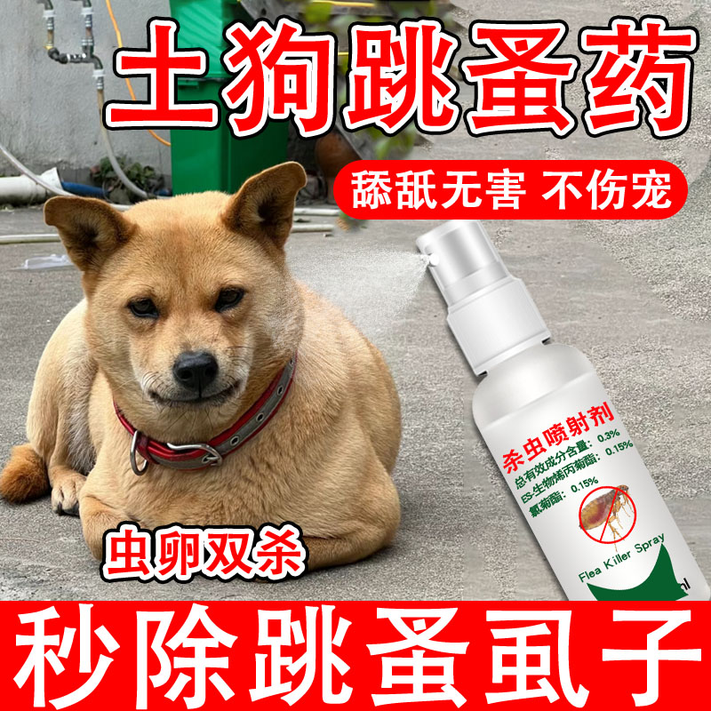 土狗跳蚤药中华田园犬专用驱虫药猫咪除跳瘙虱子蜱虫体外喷雾xf 宠物/宠物食品及用品 皮肤喷剂 原图主图