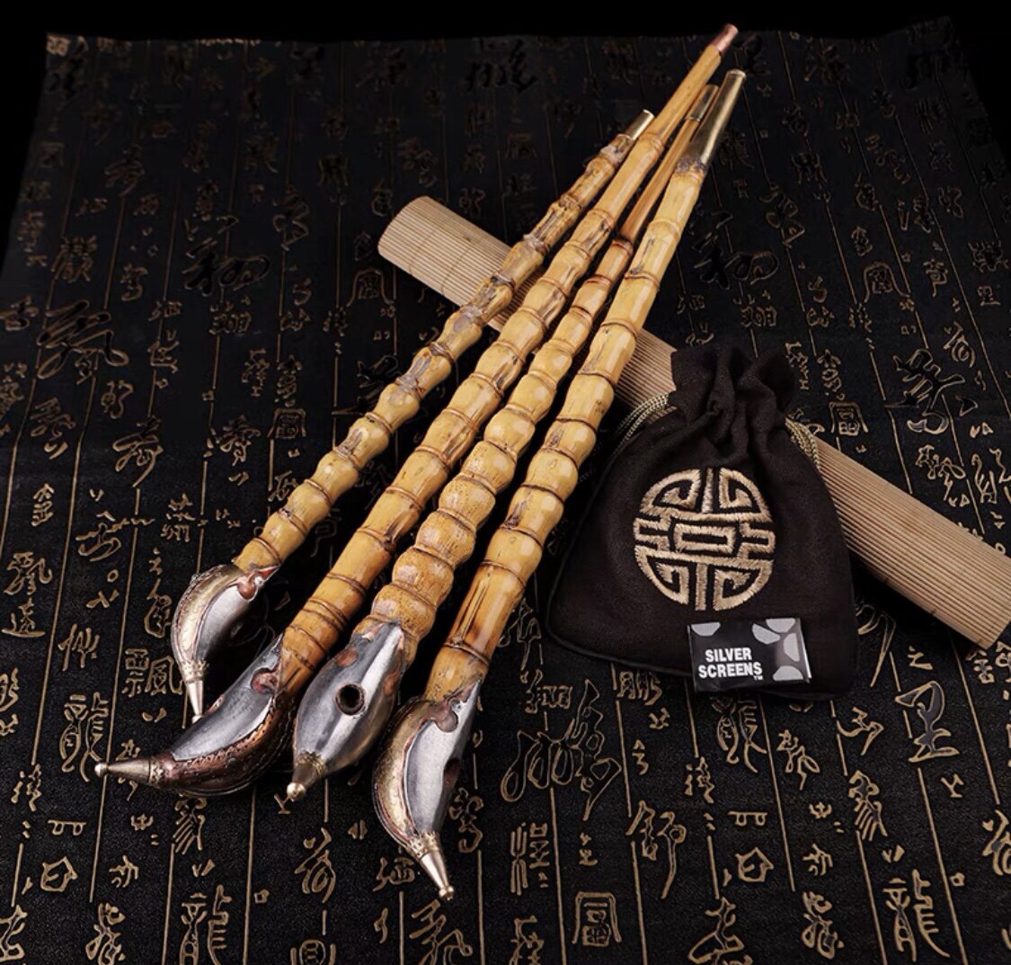 烟具旱烟斗朝烟筒竹节根手工罗汉竹子大号老式传统烟杆旱烟袋