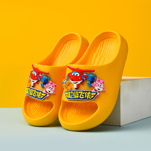 超级飞侠儿童拖鞋室内卡通男童凉拖鞋防滑浴室洗澡软底中大童男孩