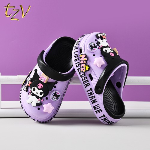 EVA新款卡通库洛米女孩洞洞鞋