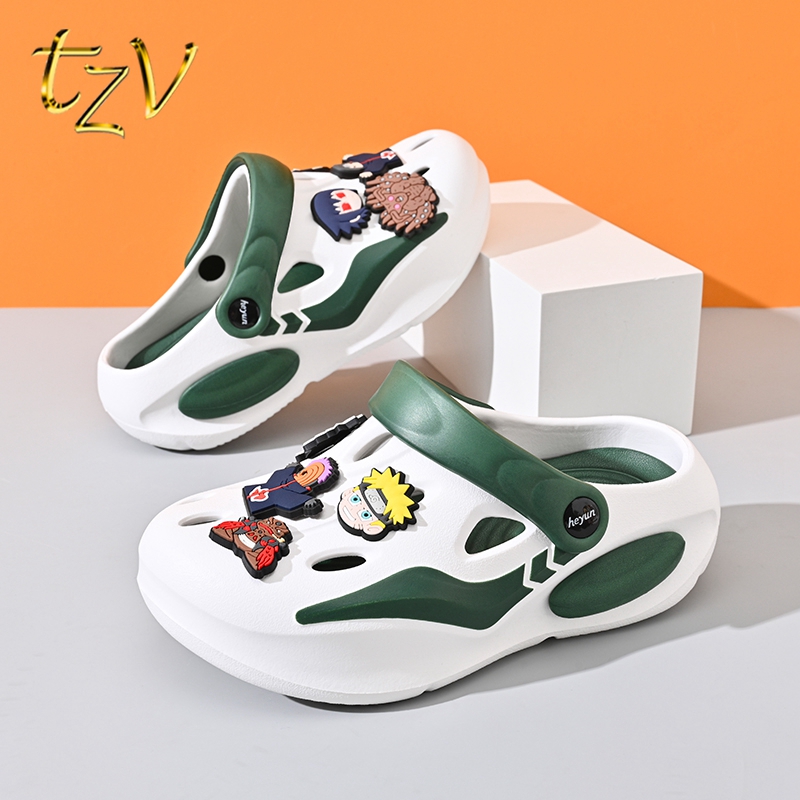 春夏季卡通帥氣親子火影洞洞鞋