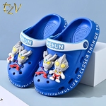 儿童拖鞋夏季新款卡通男童洞洞鞋男孩宝宝洗澡防滑室内亲子凉拖鞋