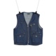 牛仔工装 peaceminusone 马甲 BLUE PMO VEST