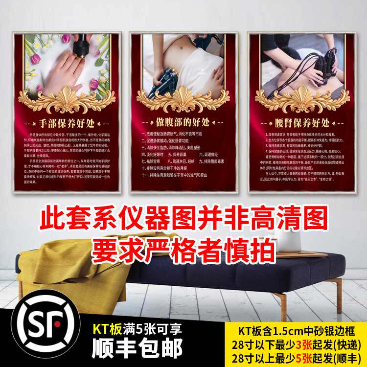 尚赫仪器海报宣传画报美容院装饰画美容理疗肩颈手臂腿部塑形腰肾