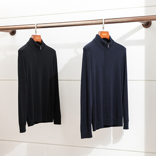 BC版 半高领拉链羊绒衫 12000 男士 18针100%精纺山羊绒 限量鼎奢
