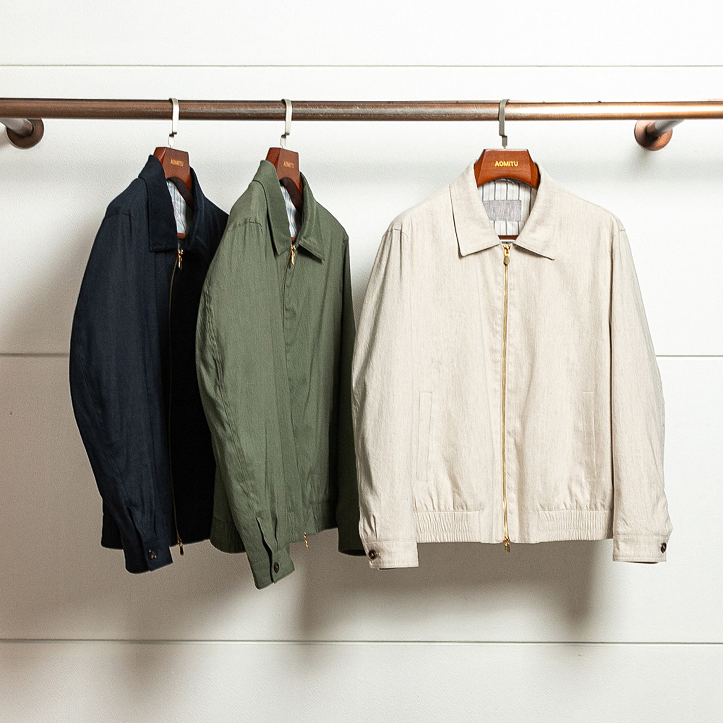 BC版24900  贵气松弛 春秋男士翻领亚麻夹克静奢风外套老钱风夹克