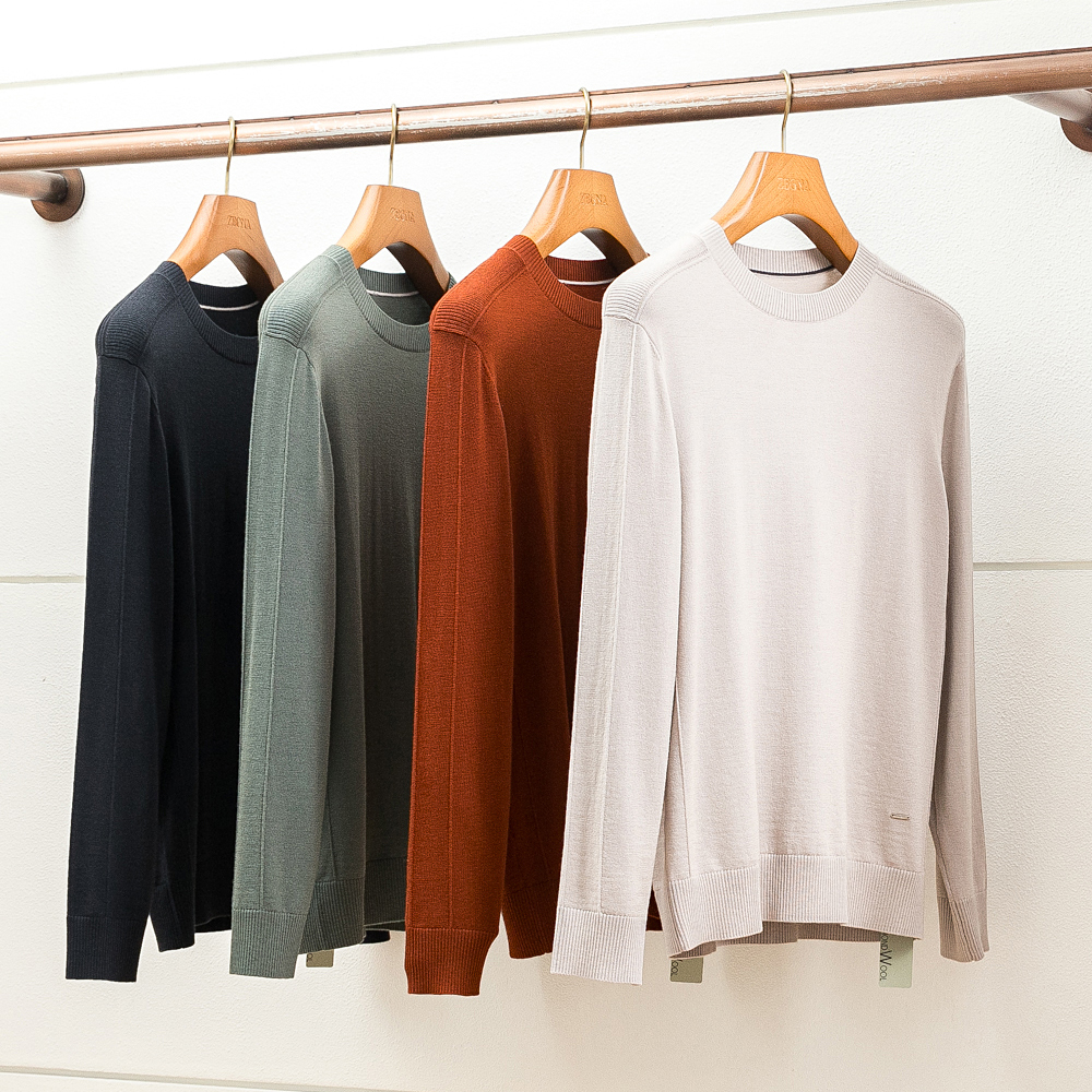 纯羊毛针织衫打底衫吸湿柔软亲肤