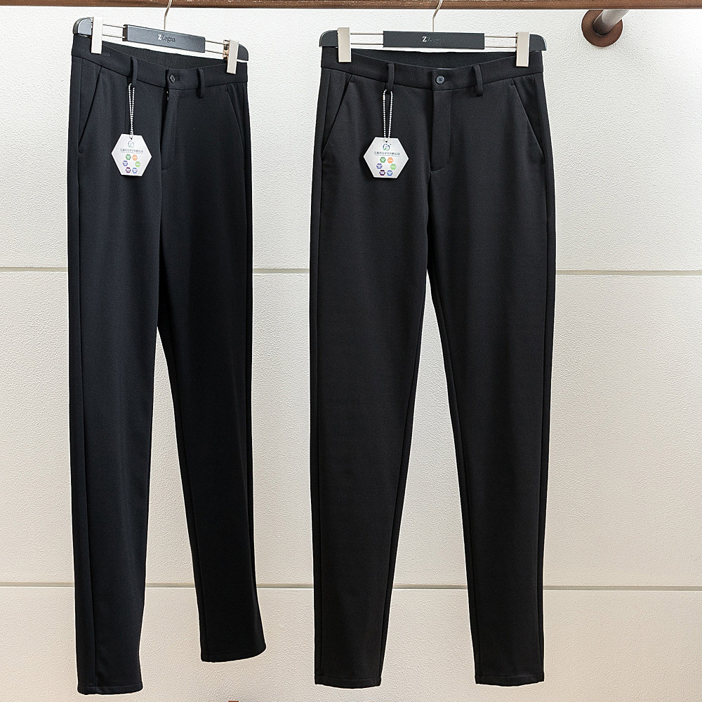 奥米图石墨烯纤维弹力加绒休闲裤