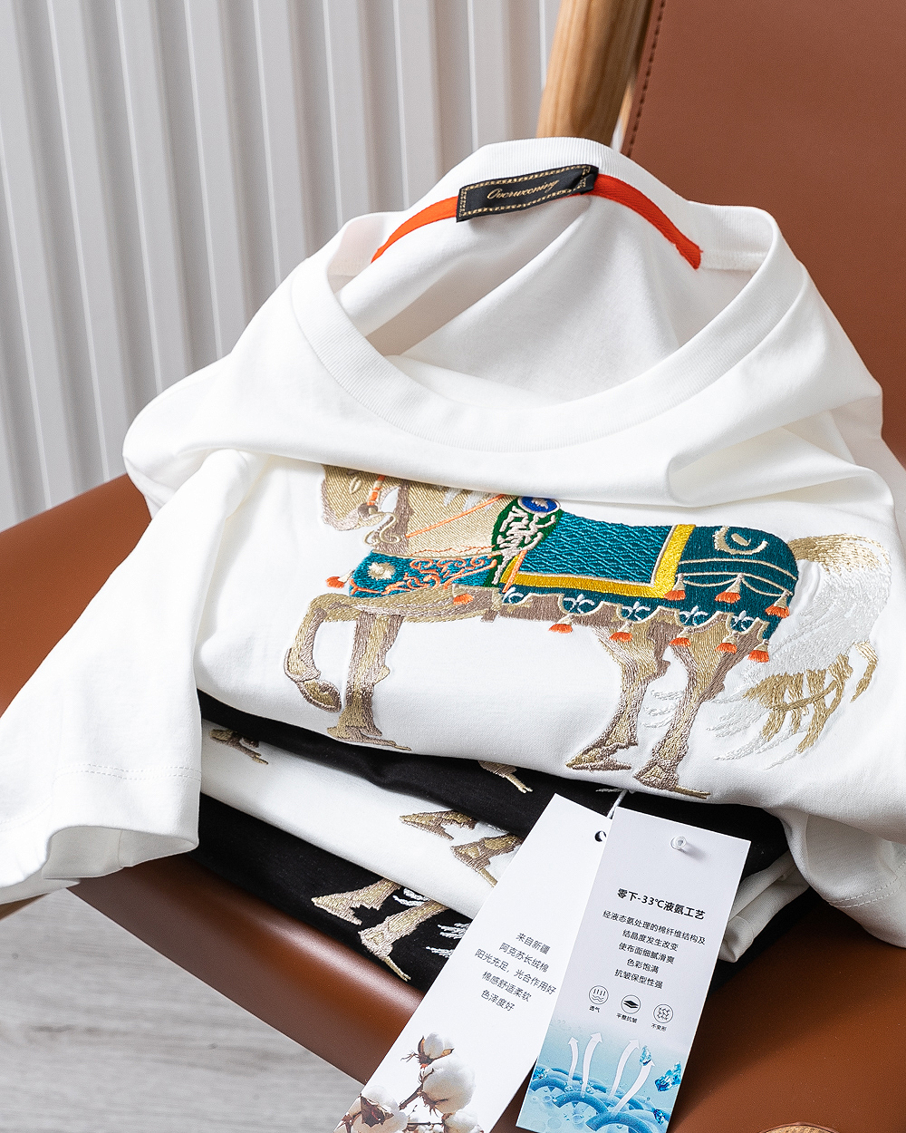 短袖商务休闲通勤刺绣