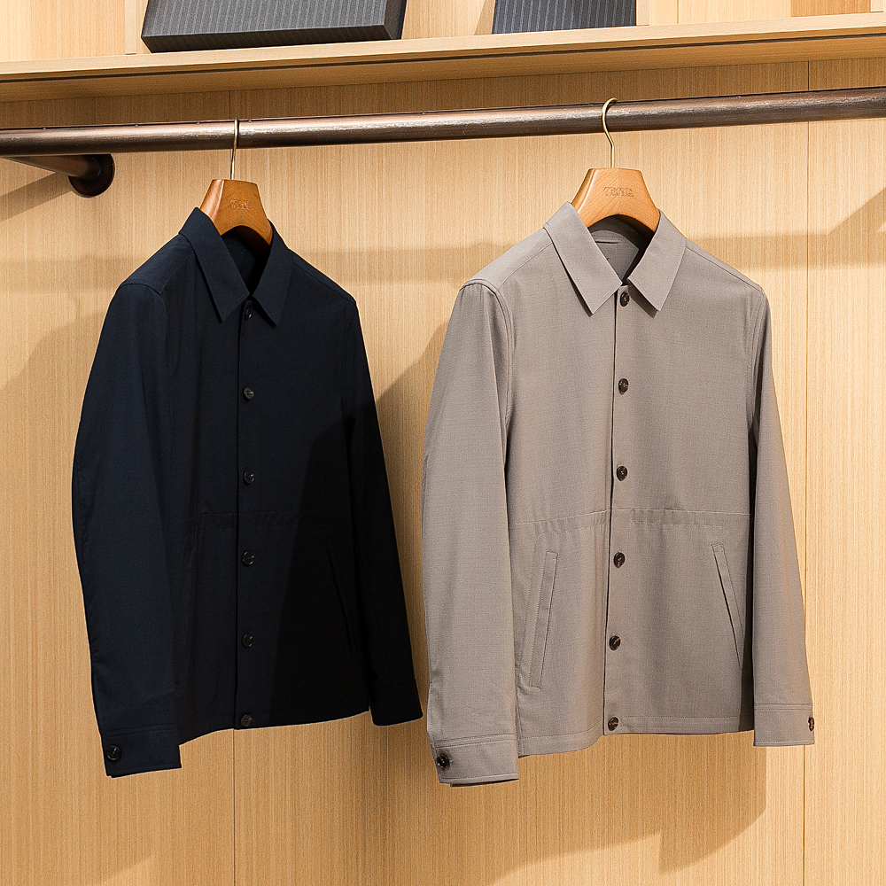 意奢2.49W春秋薄款羊毛行政夹克