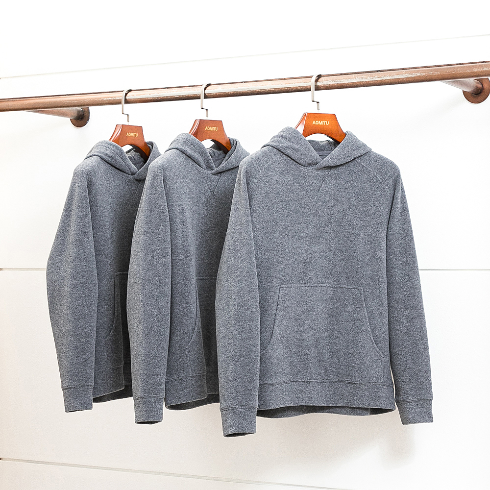 慵懒高级感秋冬羊毛连帽卫衣