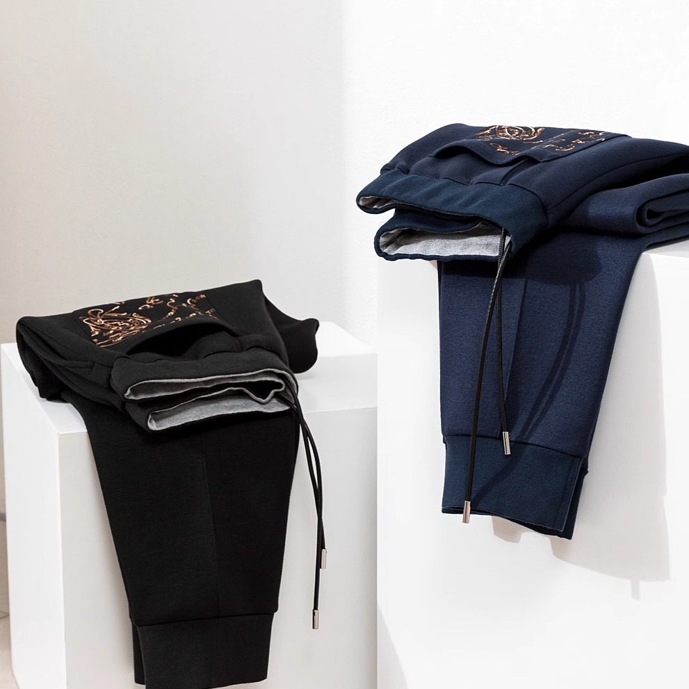 商务休闲保暖休闲裤卫裤束脚裤