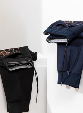 BLT柜9K4/塬版面料/秋冬男士休闲卫裤高端休闲裤刺绣细节休闲裤