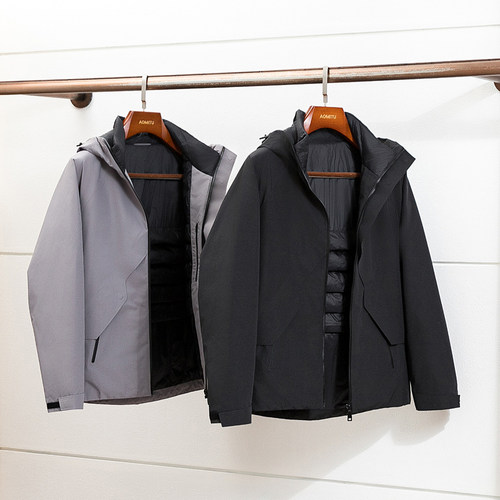 龙鳞鹅绒冬季男高端户外鹅绒服