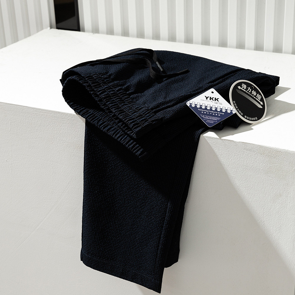 意大利A面料~高笈皱感！春夏男士修身直筒薄款商务休闲长裤卫裤男