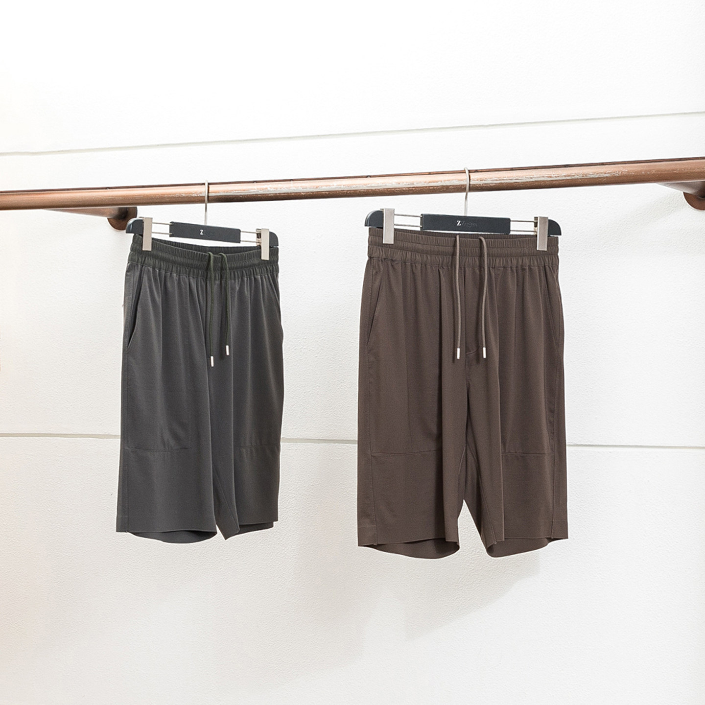 奢簰限定 凉柔肉滑 夏季男士针织短裤五分裤桑蚕丝高端休闲短裤男