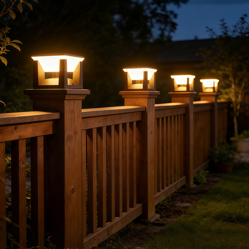 太阳能柱头灯新款别墅庭院户外柱子围墙灯防水大门口两侧门柱灯