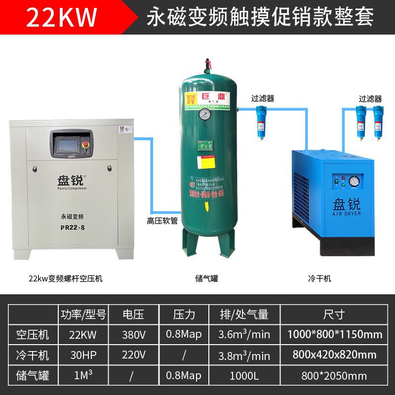 盘锐螺杆式空压机10P永