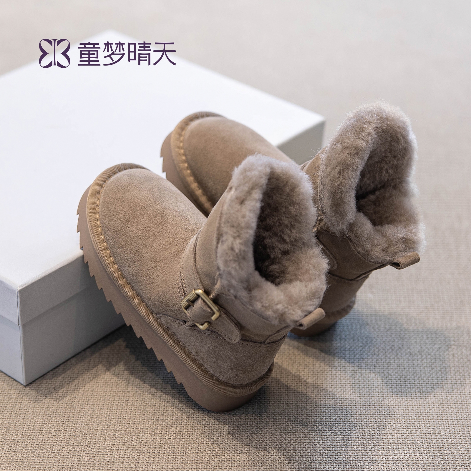 防滑雪地靴超级保暖!