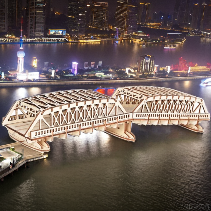 diy上海拼图玩具礼物建筑模型