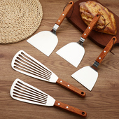 料理铲 牛扒铲子锅铲 木柄不锈钢煎铲 铁板烧 手抓饼工具 韩式 日式