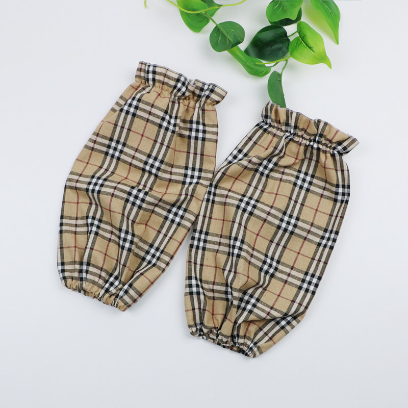 新款袖套秋冬时尚长短款女护袖厨房家居棉衣袖头高颜值格子套袖