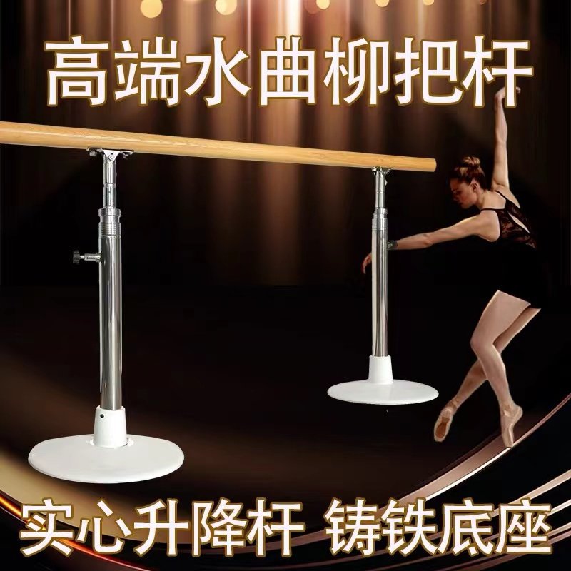 轻奢高端舞蹈把杆舞蹈专业舞蹈房双锁头碰珠升降可移动练功压腿杆