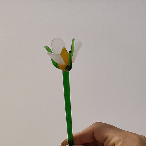 琉璃花朵花插，长20厘米，超低价清货