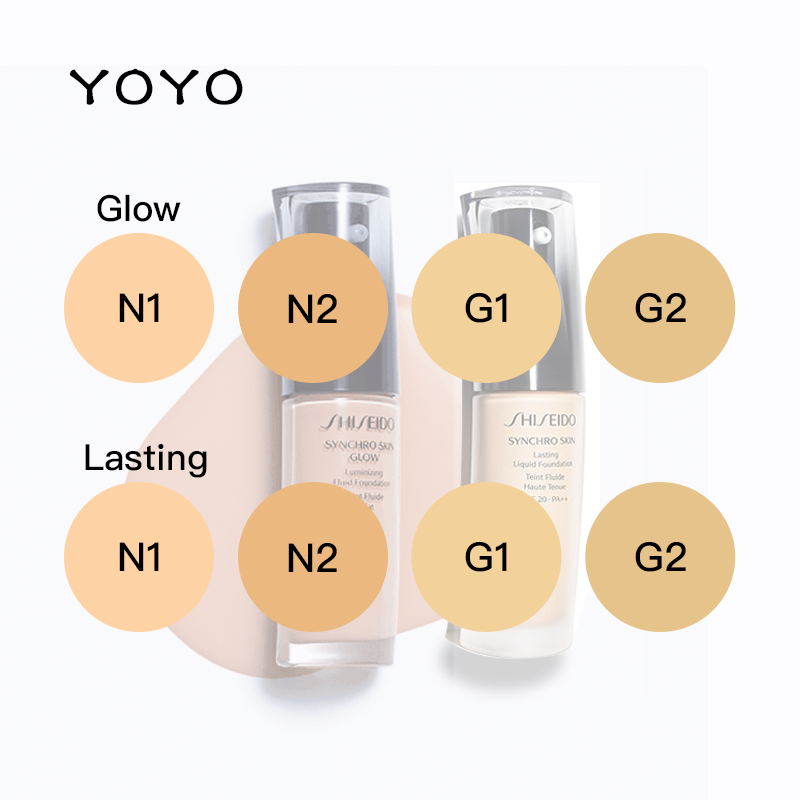 试用小样1ml新版资生堂随机应变光透粉底液glow滋润持久粉底小样