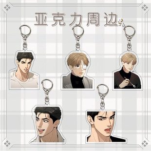 韩漫魔咒动漫周边夹层亚克力钥匙扣周宰金京丹创意学生书包挂件