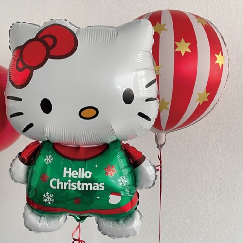 韩国圣诞节氛围布置装饰花环气球