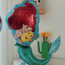 美人鱼主题生日派对铝膜气球 Mermaid birthday theme decoration