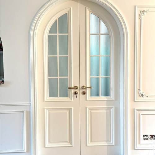 法式拱形门复古门实木门