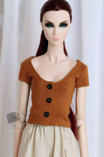 [M-201809-13]上衣/FR Momoko Barbie Blythe Mico 娃衣