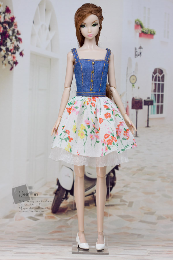 [M-201906-48]半身裙/FR Momoko Barbie Blythe OB Mico 娃衣