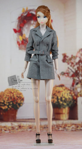 [M-202002-12-B]外套/FR Momoko Barbie Blythe OB Mico 娃衣