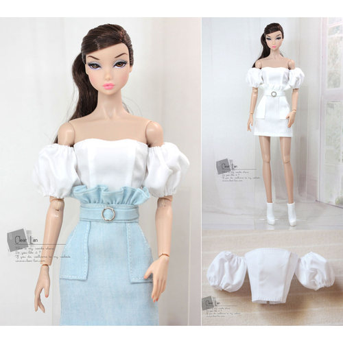 [M-202303-02-A]上衣/FR Momoko Barbie Blythe OB Mico 娃衣